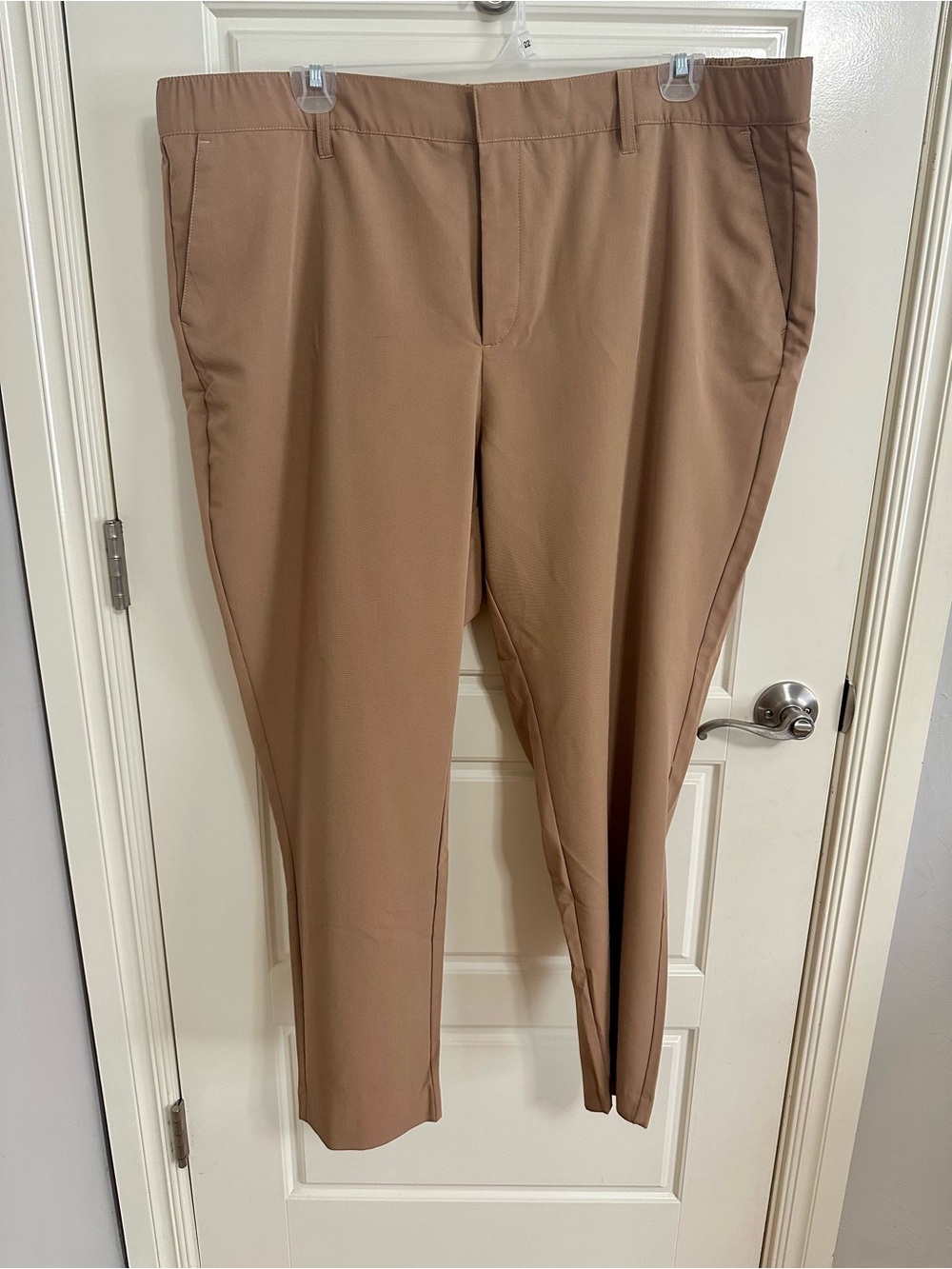 Torrid Straight-Leg Trousers in Camel Brown